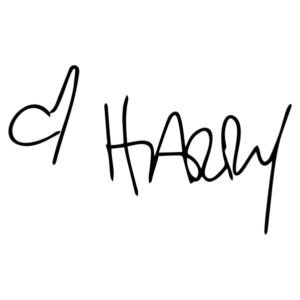 Harry Styles Autograph Black Vinyl Sticker